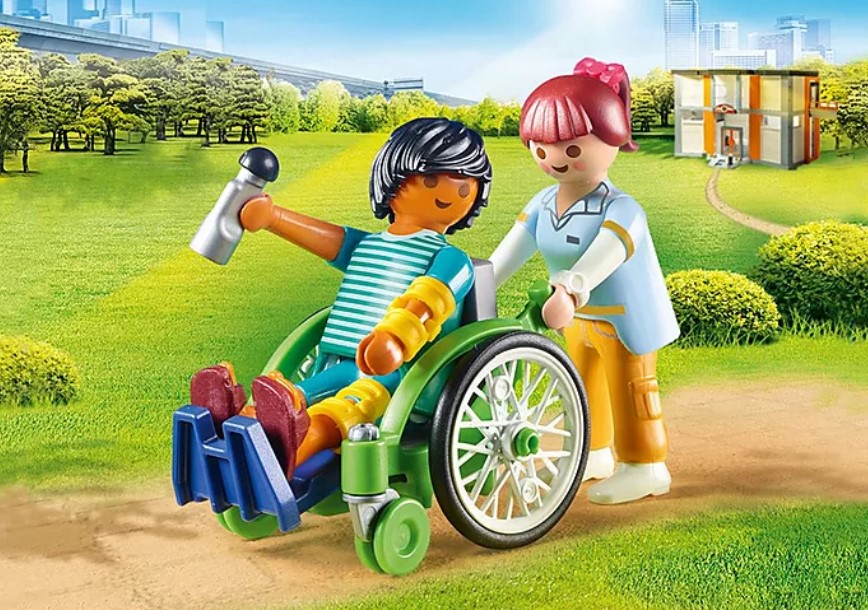 PLAYMOBIL 70193 CITY LIFE HOSPITAL PATIENT IN WHEELCHAIR